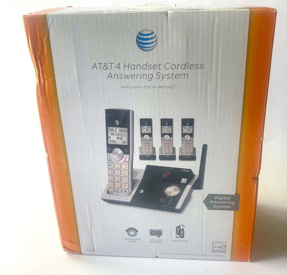 AT&T CL82415 DECT 6.0 4-Handset Cordless Answering System with Caller ID